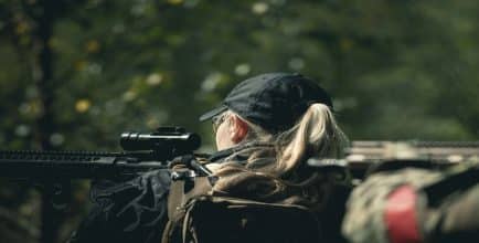 Female combat soldier